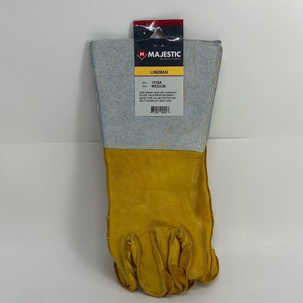NWT Majestic Lineman Gloves Medium Item 1516A